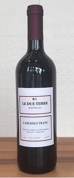 Cabernet franc  Le due terre vendemmia 2013 