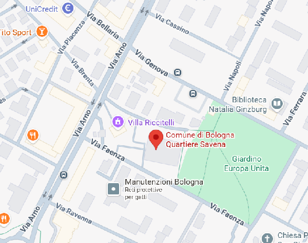 Mappa Quartiere Savena Bologna