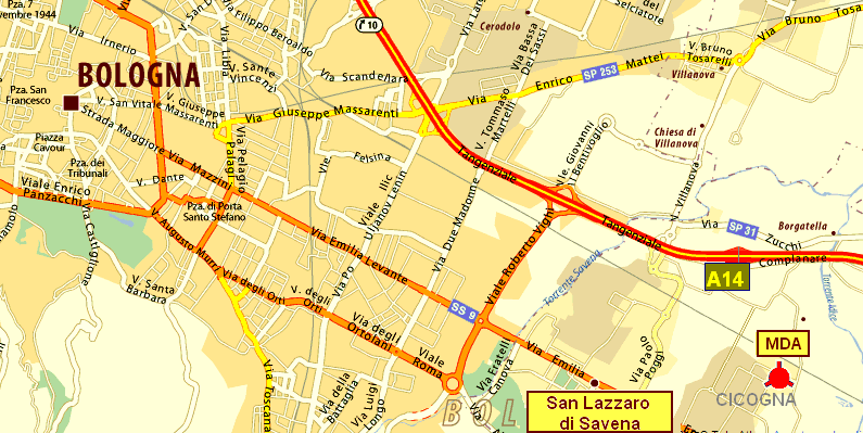 Cartina di San Lazzaro